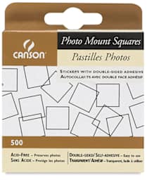 Canson Photo Mount Squares - Front of package of 500 
