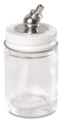 Spare part for Paasche VLST Pro Airbrush only - 1 oz Screw-on Glass Bottle 