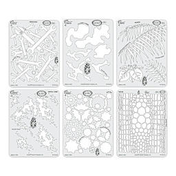 Iwata Artool Freehand Template - Set of 6, Kustom FX 4