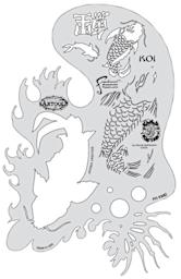 Kanji Master Koi Fish Template