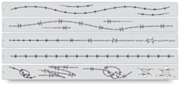 Artool Wired Freehand Template - Front of Single Wire Template
