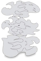 True Fire Freehand Templates - Set of 3 2" x 3 1/2" True Fire Nano Templates