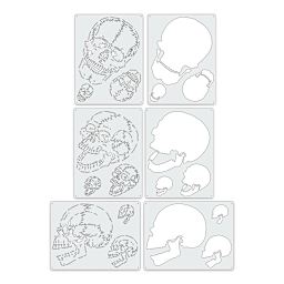 Iwata Artool Freehand Template - Set of 3, Horror of Skull Master Mini