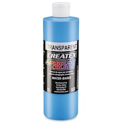 Createx Airbrush Color - 16 oz, Transparent Caribbean Blue