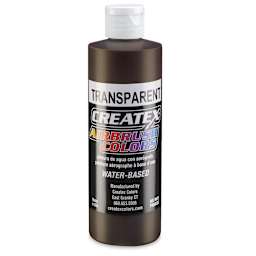 Createx Airbrush Color - 8 oz, Transparent Dark Brown