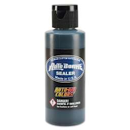 Createx Colors AutoBorne Sealers - Front of 2 oz. bottle of Black Sealer