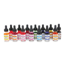 Dr. Ph. Martin's Radiant Concentrated Watercolor Set - 1/2 oz, Set of 14, Assorted, Set D - contents