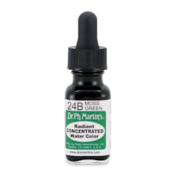 Dr. Ph. Martin's Radiant Concentrated Individual Watercolor - 1/2 oz, Moss Green