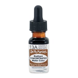 Dr. Ph. Martin's Radiant Concentrated Individual Watercolor - 1/2 oz, Saddle Brown