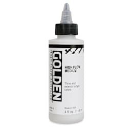 Golden High Flow Medium - Front view of 4 oz bottle