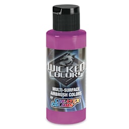 Createx Wicked Colors Airbrush Color - 2 oz, Fluorescent Purple