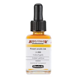 Schmincke Aero Color Professional Airbrush Color - 28 ml, Indian Yellow