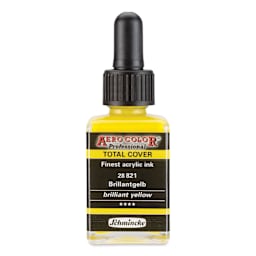 Schmincke Aero Color Professional Airbrush Color - 28 ml, Brilliant Yellow