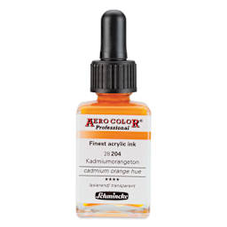 Schmincke Aero Color Professional Airbrush Color - 28 ml, Cadmium Orange Hue