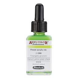 Schmincke Aero Color Professional Airbrush Color - 28 ml, Titanium Yellow Green Shade