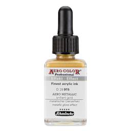 Schmincke Aero Color Professional Airbrush Color - 28 ml, Metallic Brilliant Gold