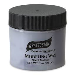 Graftobian Modeling Wax - Front view of 1 oz. jar of Blood color Wax
