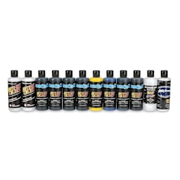Createx Candy2O Auto Air Color - Cool Colors, Box set of 12, 4 oz