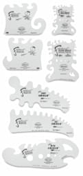 Airbrush Templates - Set of 7 styles shown
