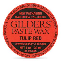 Gilders Paste Wax - 30 ml, Tulip Red