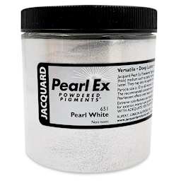 Jacquard Pearl-Ex Pigment - 4 oz, Pearl White, Jar