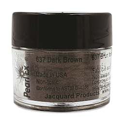 Jacquard Pearl-Ex Pigment - 0.1 oz, Dark Brown
