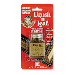 Amaco Brush 'N Leaf Liquid Metallic - 1 oz, Antique Gold, Interior