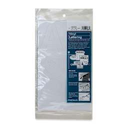 Chartpak Vinyl Letters - 3" Capital Letters, White - front