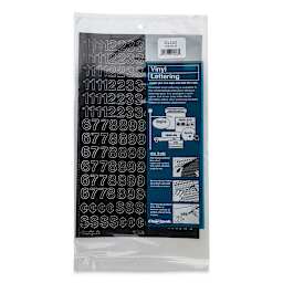Chartpak Vinyl Numbers - 1/2" Numbers, Black - front of packaging