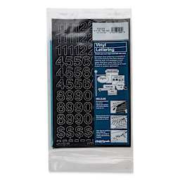 Chartpak Vinyl Numbers - 3/4" Numbers, Black - front of packaging