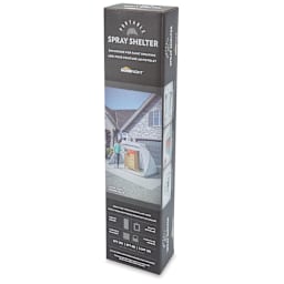 HomeRight Spray Shelters - Right angled view of Front of package of Large Spray Shelter