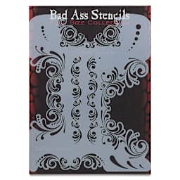 Airbrush Face and Body Stencils - Front view of package of Fancy Pants stencil