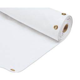 Vinyl Sign Banner - 22" x 24 yd, White (Close-up of banner)