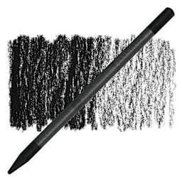 Sennelier Woodless Pastel Pencil - Lamp Black, pencil and swatch