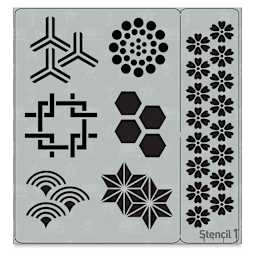 Stencil1 Stencil - Journal Patterns, 5-3/4" x 6"