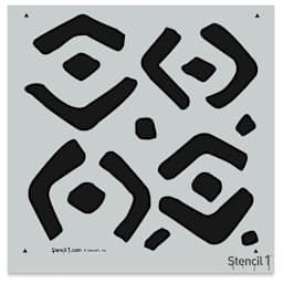 Stencil1 Stencil - Kuba, Repeat Pattern, 11" x 11"