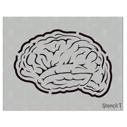Stencil1 Stencil - Brain, 8-1/2'' x 11''