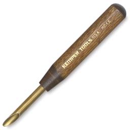 Kemper Clay Hole Cutter - Angled view of 1/4" hole cutter 
