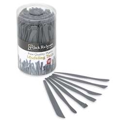 Richeson Student Clay Modeling Tool Sets - 140 pc Canister shown, with one of each tool in front
