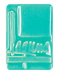 Laguna Lead-Free Gloss Glazes - Tile showing Frog's Pond Blue Glaze