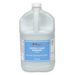 Mayco Crystal Clear Brushing Glaze - Front view of Gallon Jug