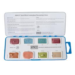 Amaco Semi-Moist Underglaze - Set No. 110, Set of 8