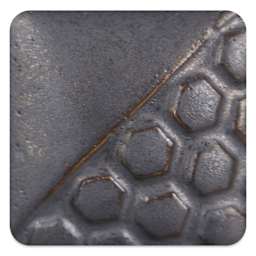 Mayco Elements Glaze - Burnished Steel, fired at cone 10 reduction