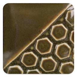 Mayco Elements Glaze - Grass, fired at cone 10 reduction