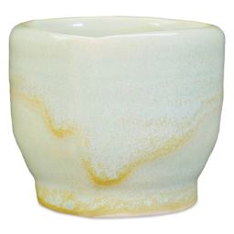 Amaco Potter's Choice Flux Glaze - Pint, Honeydew finished bowl example