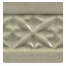 Amaco Potter's Choice Glazes - Sage, PC-44. Sample in light beige-green color.