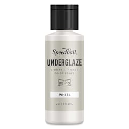 Speedball Ceramic Underglaze - White, Opaque, 2 oz - bottle