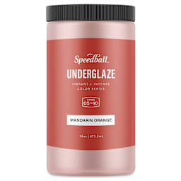 Speedball Ceramic Underglaze - Mandarin Orange, Opaque, 16 oz