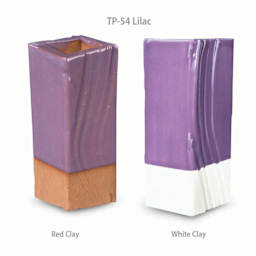 Amaco Teacher's Palette Glaze - Pint, Lilac clay comparison