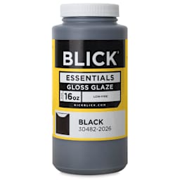 Blick Essentials Gloss Glaze - Black, 16 oz (Pint)